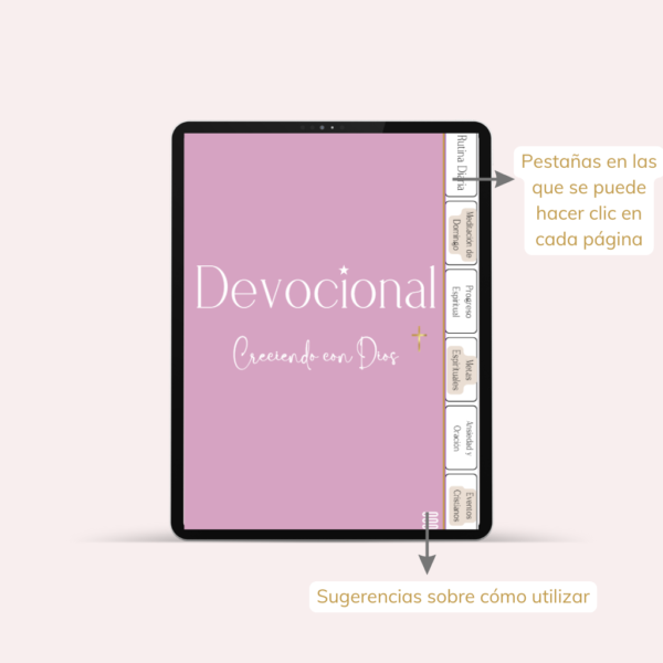 Devocional Creciendo con Dios - ROSA - Image 2