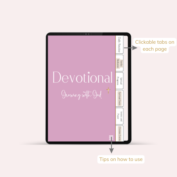 Devotional growing with God  - PINK - Image 2