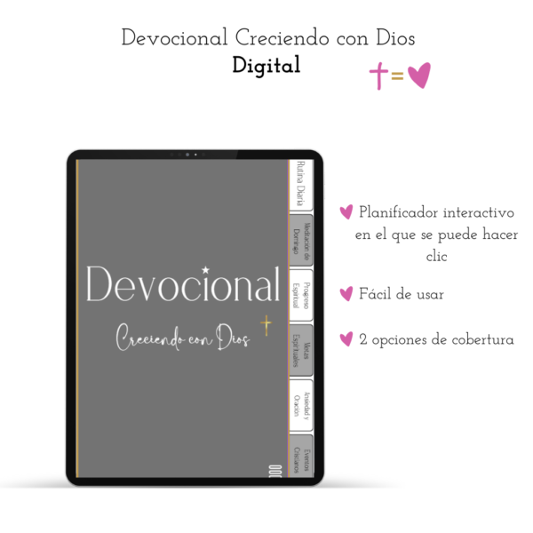 Devocional Creciendo con Dios - GRIS